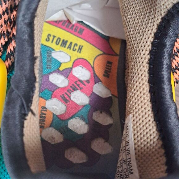 Adidas NMD Human Race Trail X Pharrell Sun Glow Teal Slip On Sneaker Mens 6.5 - Picture 8 of 10